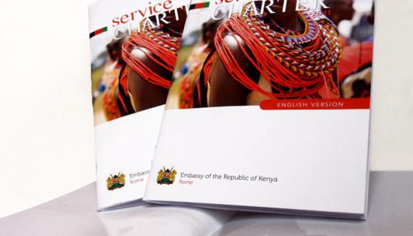 Opuscolo oer l'Ambasciata del Kenya