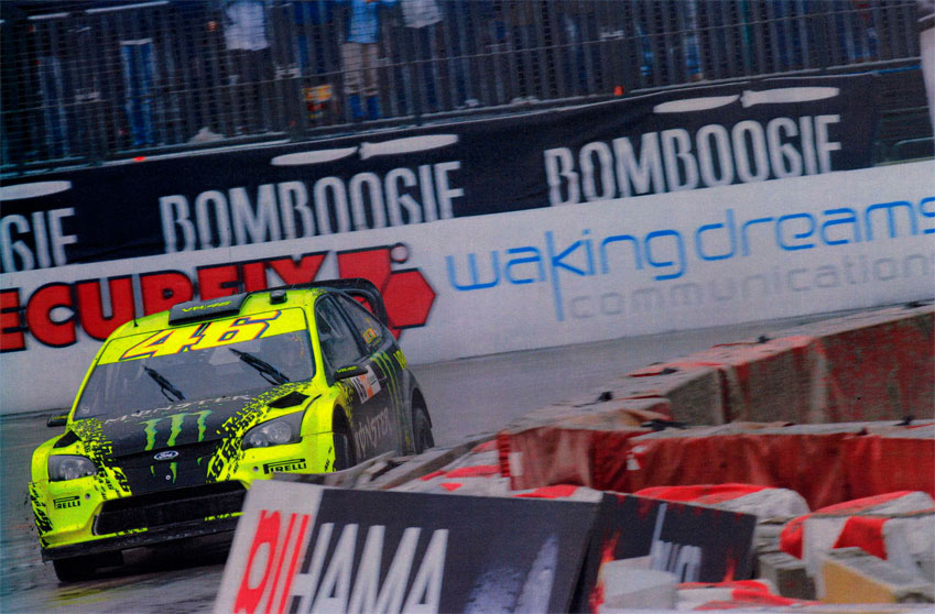 Motor Show 2009 - Valentino Rossi su Ford Focus WRC Motor Show 2009 - Valentino Rossi su Ford Focus WRC