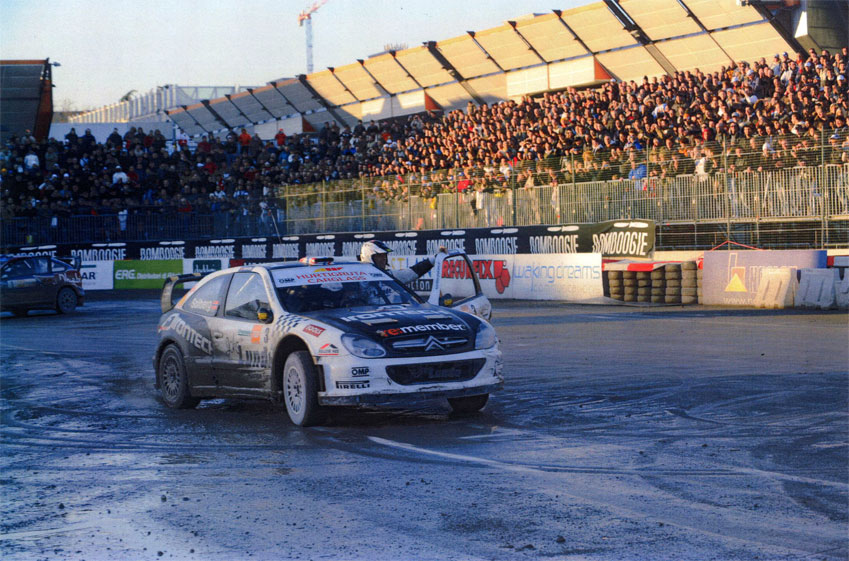 Motor Show 2009 - Petter Solberg su Citroën Xsara WRC Motor Show 2009 - Petter Solberg su Citroën Xsara WRC